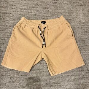 Men's Tan Corduroy Shorts